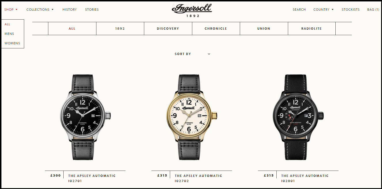 Zeon will sell and ship Ingersoll watches directly to consumers via its new website.