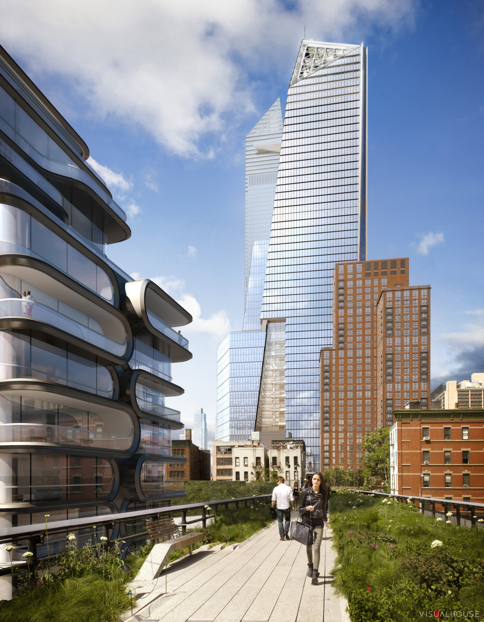 An artist's impression of how Hudson Yards will look.