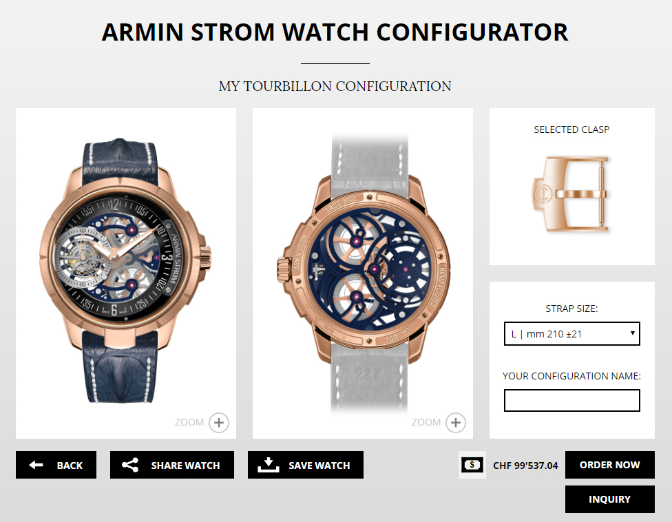 WatchPro created this Armin Strom Tourbillon.