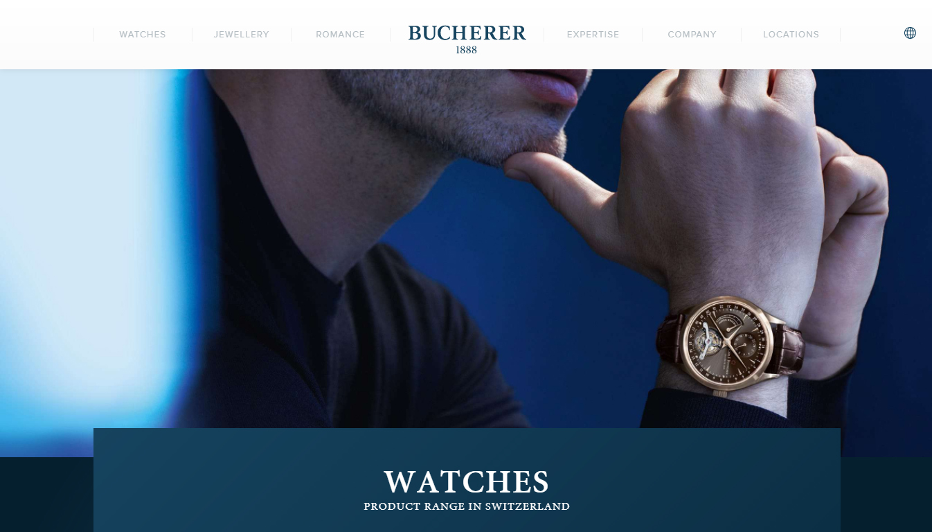Previously Bucherer.com was just a promotional website for its watch and jewellery business. Now it is a transactional ecommerce site thanks to the expertise of The Watch Gallery.