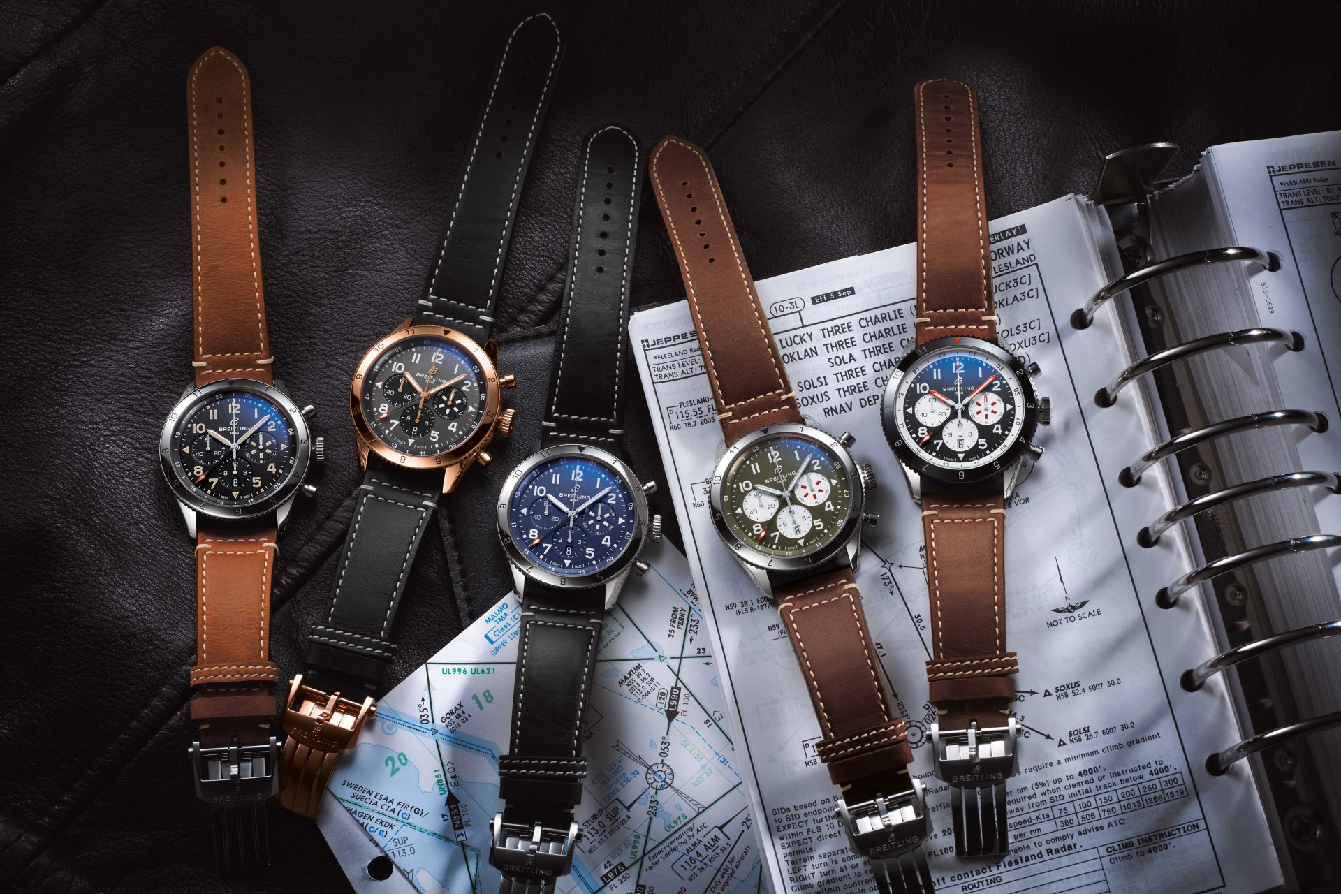 Breitling brings out full collection of Super AVI Co-Pilot chronograph GMTs