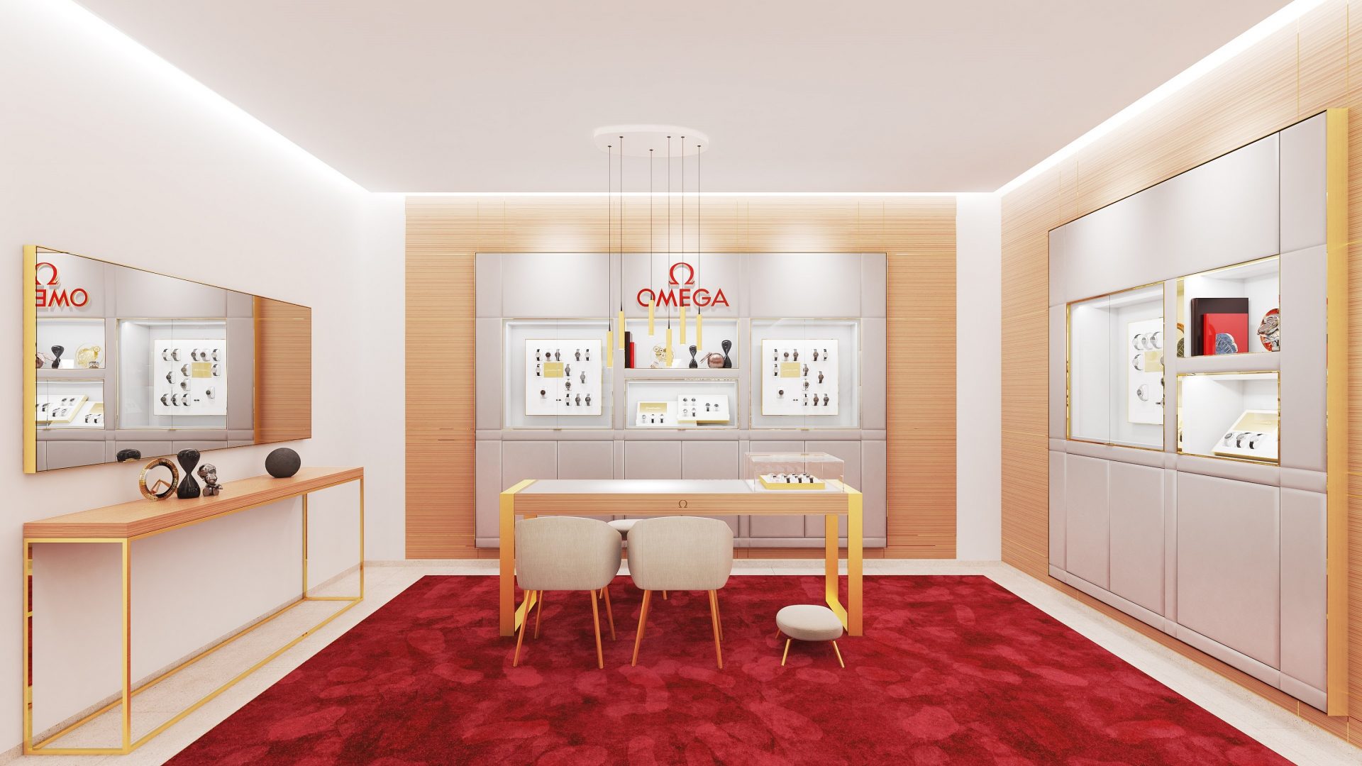 838sq ft monobrand Omega showroom