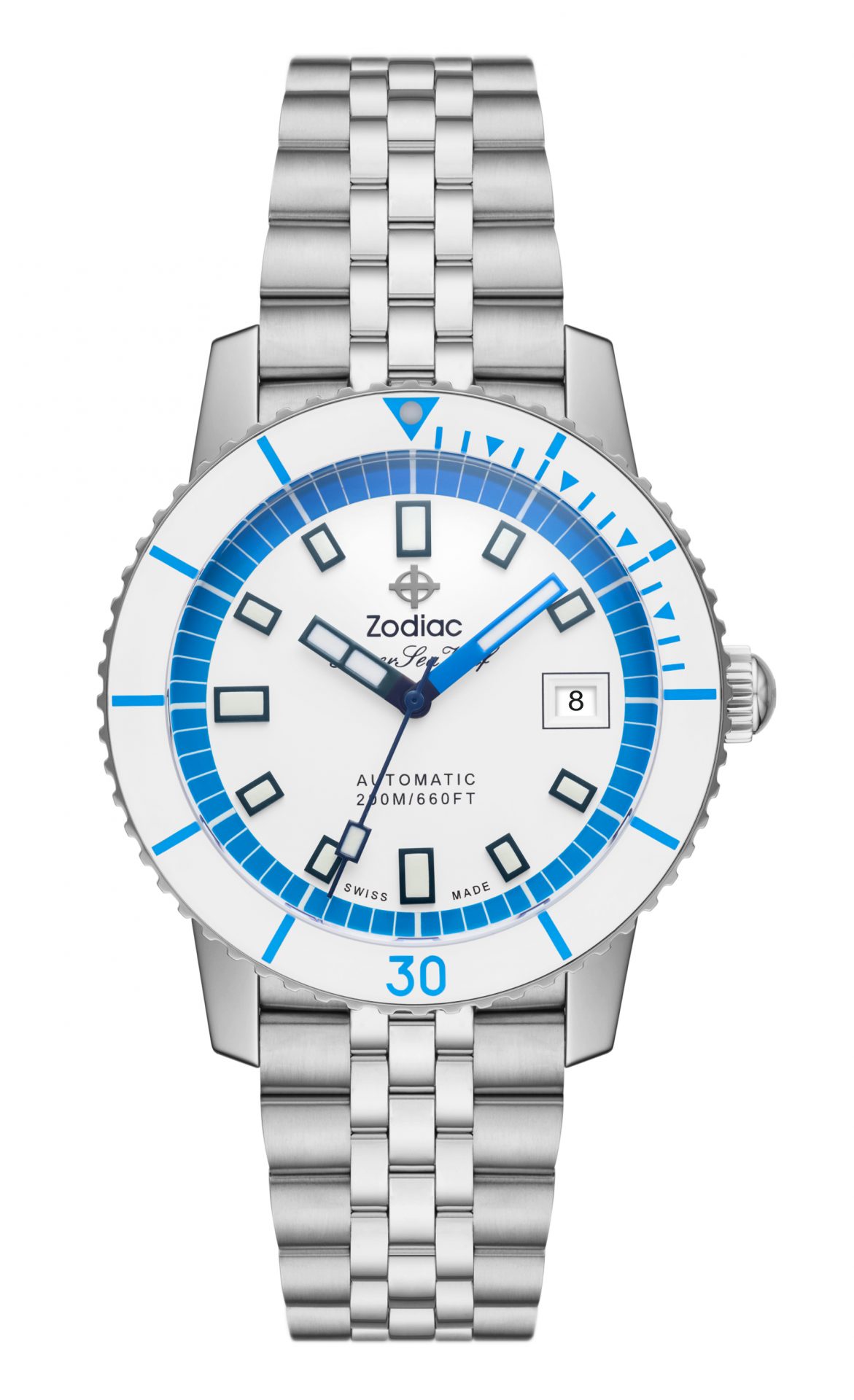 Zodiac Gets Set For Summer With Bright White And Blue Super
