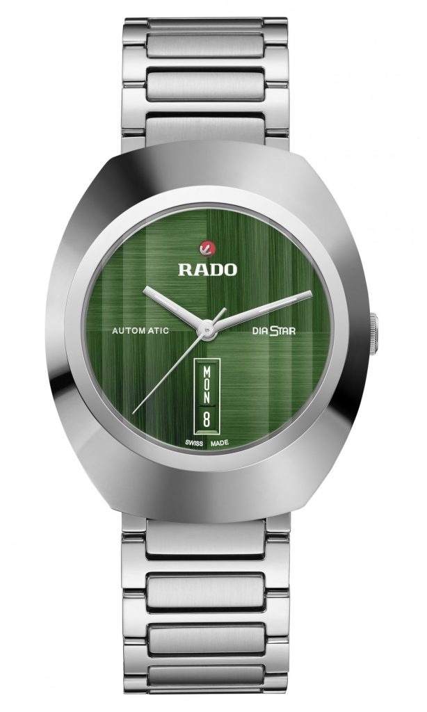 The brushed green dial and Ceramos bezel of the DiaStar Original
