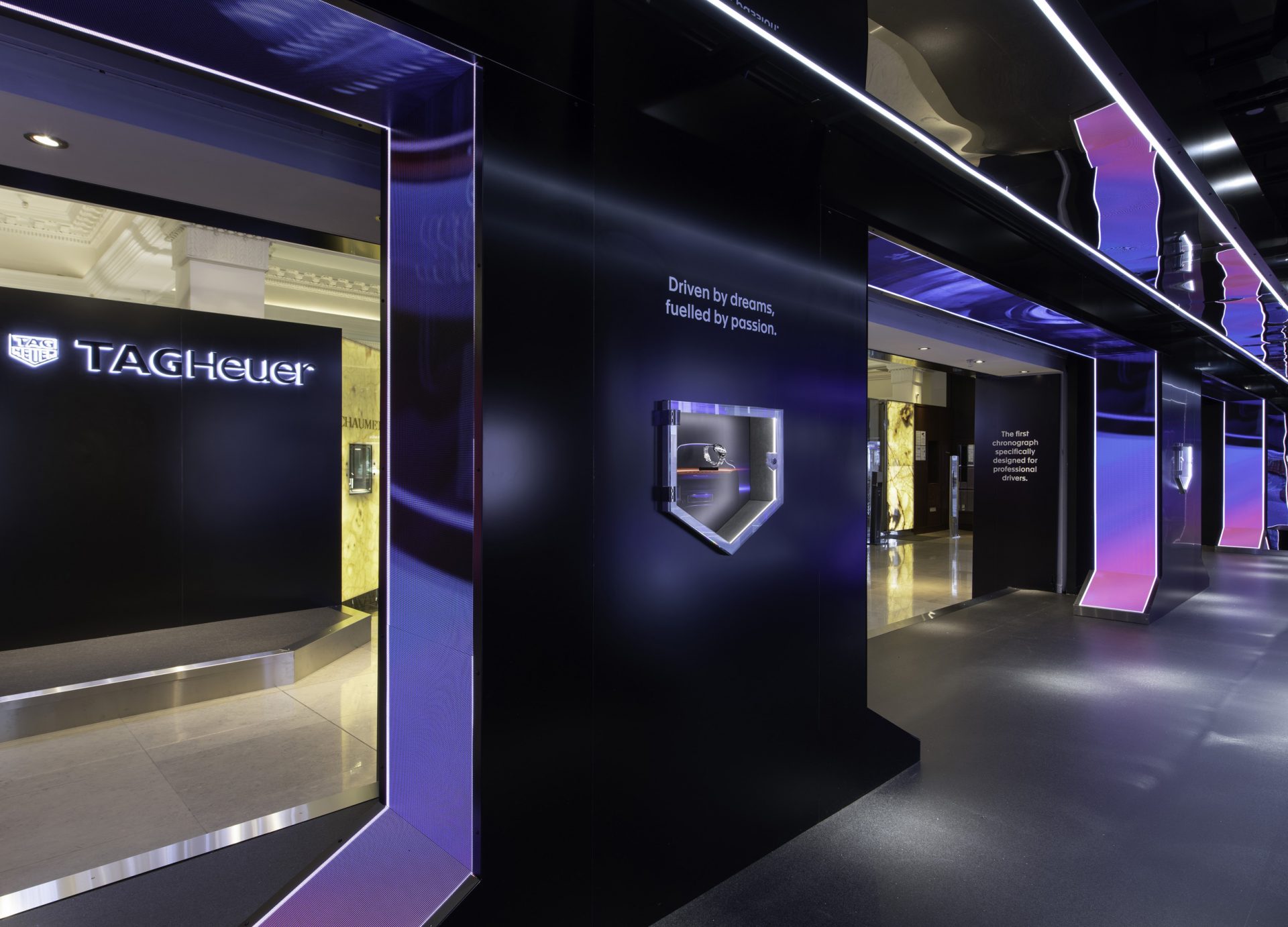 TAG Heuer Takes Harrods Windows To Promote Its Boutique And Partnership