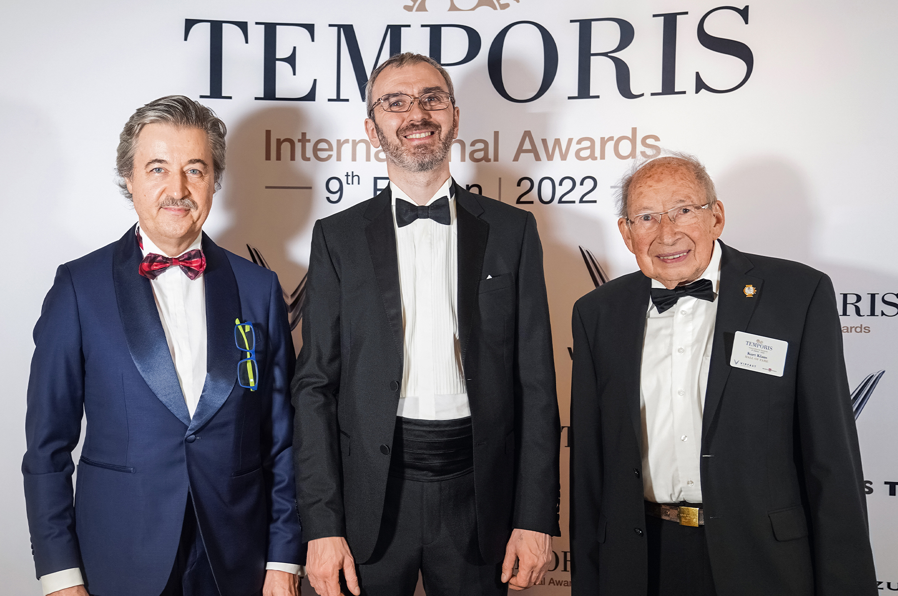 Konstantin Chaykin Inducted Into Temporis Hall Of Fame 3 04 dan vardie konstantin chaykin and kurt klaus at the award ceremony in zurich